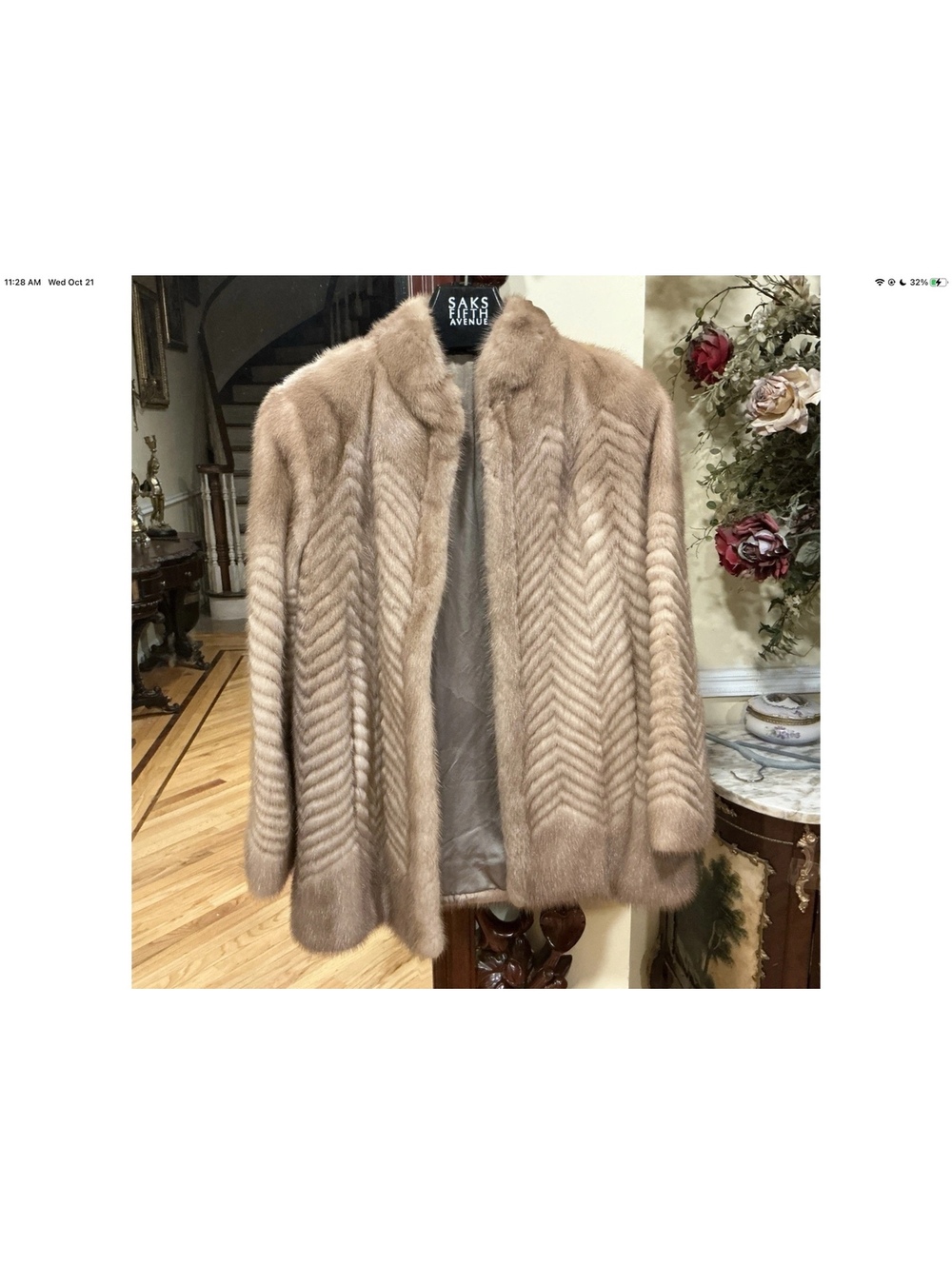 Beautiful Real Mink Coat Size S